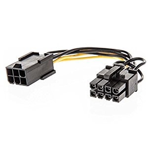 6 Pin Gfx Female to 8 Pin Male
