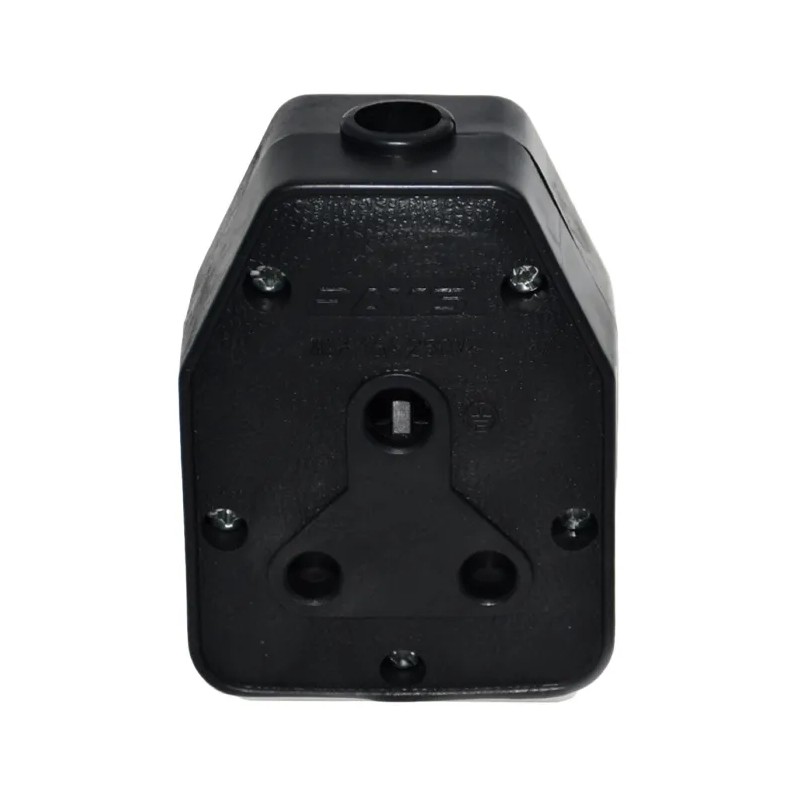 Nexus Janus Coupler Dbl Rubber 16A Black - GeeWiz
