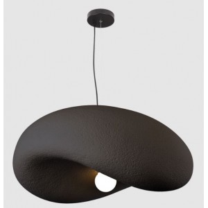 BLACK FOAMED PENDANT 1 x 60W ES 500MM