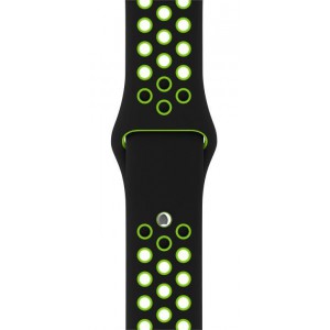 Apple Multi-colour Silicone Watch Strap 42mm-Black Green