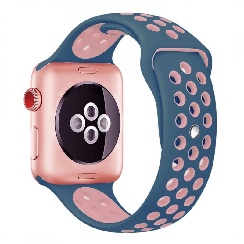 Apple Multi-colour Silicone Watch Strap 42mm-Purple Pink