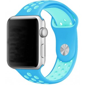 Apple Multi-colour Silicone Watch Strap 38mm-Blue|Turquoise