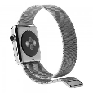 Apple Stainless Steel Magnetic Milanese Loop Watch Strap 38mm-Rose Gold