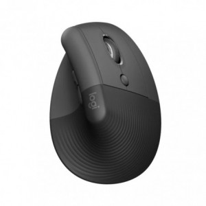 Logitech Lift Vertical Ergonomic Mouse for Business  - GRAPHITE / BLACK - 2.4GHZ/BT