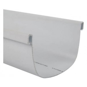 PVC Gutter D-SHAPE 4.0M
