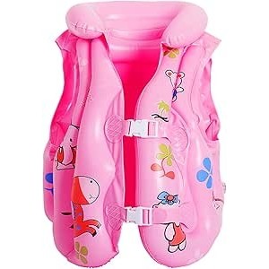 Casey Kids Inflatable Swim Vest Pink Sml