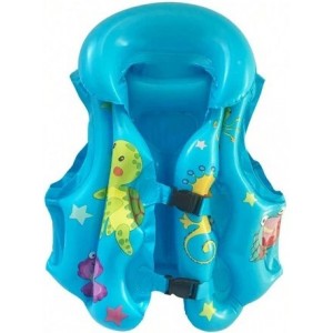 Casey Kids Inflatable Swim Vest Blue Sml