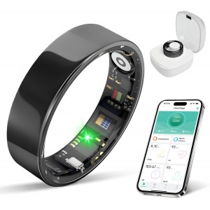 Unisex Smart Ring - Health Tracker with Sleep &amp; Exercise Monitoring