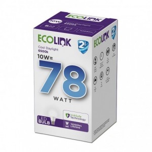 Ecolink Globe LED 10W Pin Type Cool White