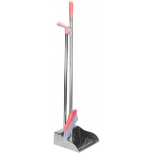 Casey Long Standing Dustpan And Broom Set Red