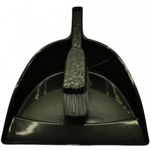 Casey Handheld Dust Pan And Brush Set Black