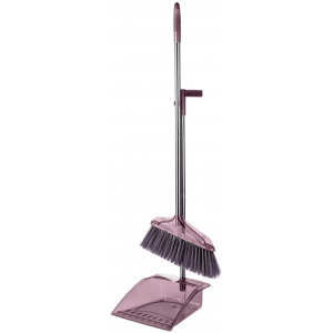 Casey Long Handle Standing Dustpan And Broom Purple