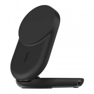 Belkin - UltraCharge QI2 2-in-1 Foldable Charging Stand 25 Watt - Black