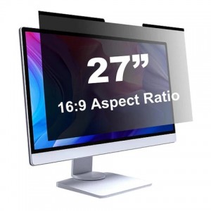 Tuff-Luv -  Magnetic and Removable Privacy 27" 16:9 Aspect Ratio - Measures: 601x342 - Monitors (Magnetically attaches to  screen)  MAGNETIC ATTACHMENT – Quick installation with 4 magnetic strips an