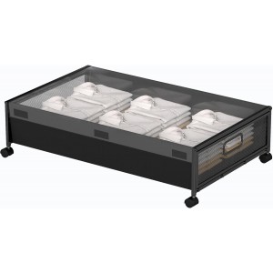 Under Bed Storage Box with Wheels | Perfect for Shoes - Clothes - Toys &amp; Blankets