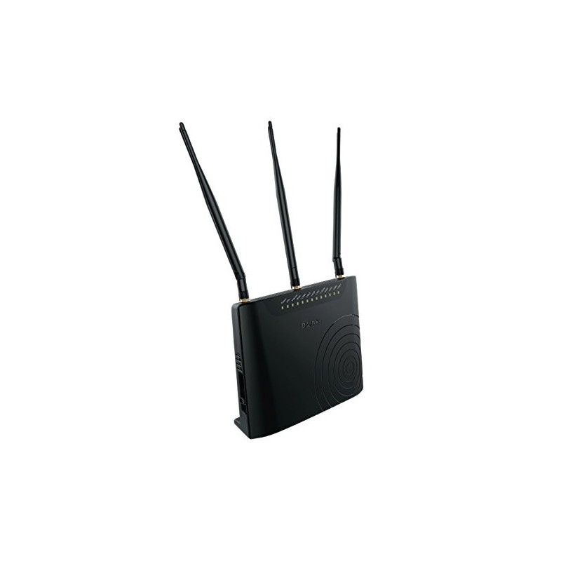 D-Link DSL-2877 Dual Band Wireless AC750 ADSL2+ Modem Router (Black)