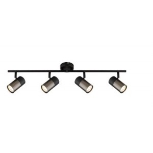 Black Spotlight 4X50W GU10 LED Bar 600MM