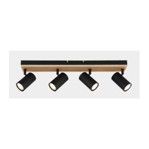 Wood Spotlight 4X50W GU10 LED Base 560X80MM