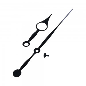 Teardrop-Style Black Clock Hands Set