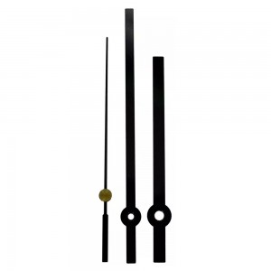 Minimalist Bar-Style Black Clock Hands Set