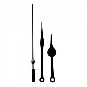 Elegant Teardrop &amp; Spade-Style Black Clock Hands Set