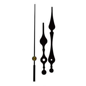 Elegant Spade &amp; Hourglass Clock Hands Set - Vintage Ornamental Design