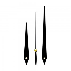 Modern Dagger Point Clock Hands Set - Contemporary Minimalist Style