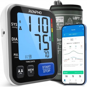 RENPHO Smart Bluetooth Blood Pressure Monitor for Home Use