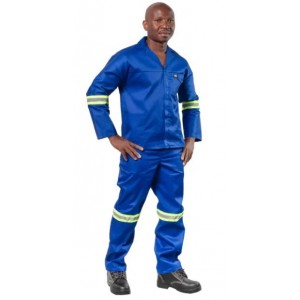 Vulcan Overall Ref Std 2PCE R/BLU 32 Ches 28 Waist