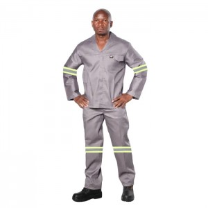 Vulcan Overall Ref Std 2PCE Grey 50 Ches 46 Waist