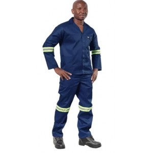Vulcan Overall Ref Std 2PCE Nvy 40 Ches 36 Waist