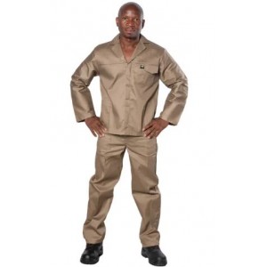 Vulcan Overall Std 2PCE Khaki 36 Chest 32 Waist