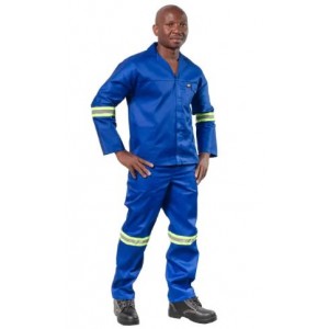 Vulcan Overall Ref Std 2PCE R/BLU 46 Ches 42 Waist