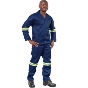 Vulcan Overall Ref Std 2PCE Nvy 30 Ches 26 Waist