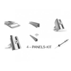 Schletter Pro Hangerbolt Solution for wood purlin roof 4 panels in portrait rail mounting Kit