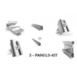Schletter Pro KlipLok roof 3 panels long rail in portrait mounting Kit