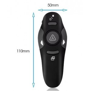 Tuff-Luv - Entry Level Wirelesss Red Laser Presenter - Black (5056560421057)