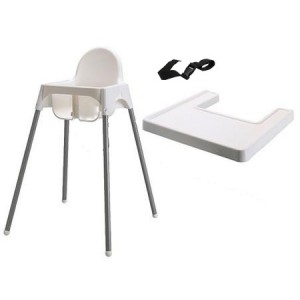 Antilop Highchair with tray - White