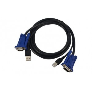 Unbranded CAB001 USB KVM Cable -VGA +USB (A to B)