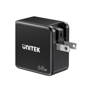 Unitek Travel Charger (65W) 4IN1 Gan BLK(P1117B)..