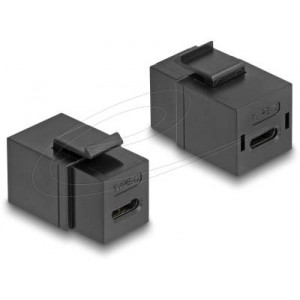 Delock USB2.0 TYPE-C F To F Keystone BLK(87950)
