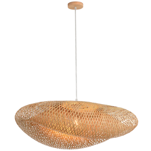 1X60W Es (led Only) Rattan Pendant