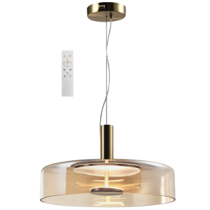 24W LED 3CCT Remote Glass Pendant