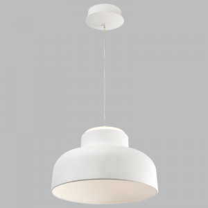 12W LED 3CCT White Metal Pendant