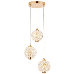 3X7W LED 3000K Crystal Pendant
