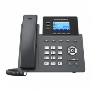 Grandstream 3-Line Gigabit Carrier Desk Phone PoE support | GRP2603P