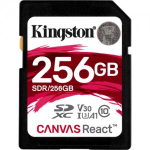 Kingston SDR/256GB  256GB Canvas React UHS-I SDXC Memory Card