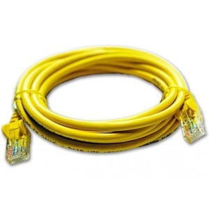 Linkbasic FLY-6-1Y  1 Meter UTP Cat6 Patch Cable Yellow