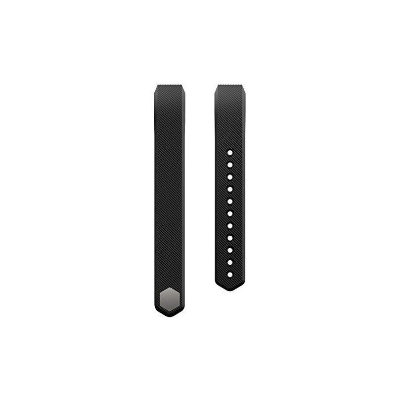 Fitbit Alta Silicon Band - Adjustable Replacement Strap - Black, Large