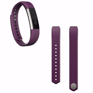 Fitbit Alta Silicon Band - Adjustable Replacement Strap - Purple, Small